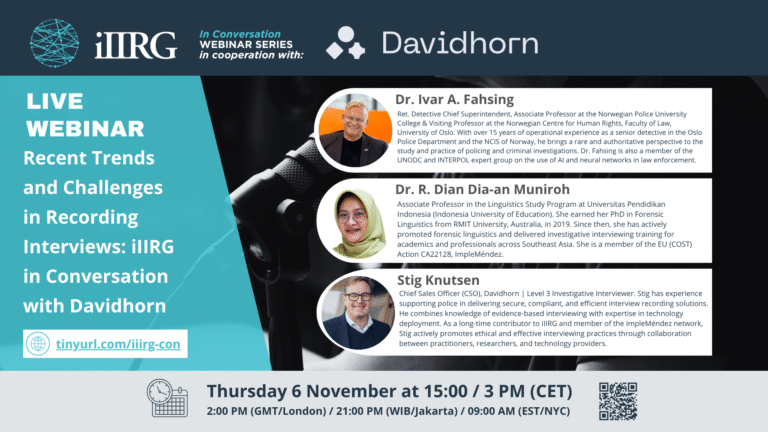 Participate in webinar “Recent Trends and Challenges in Recording Interviews” on November 6th 3PM (CET)