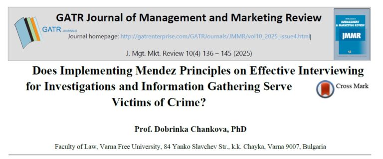 New paper published on Méndez Principles
